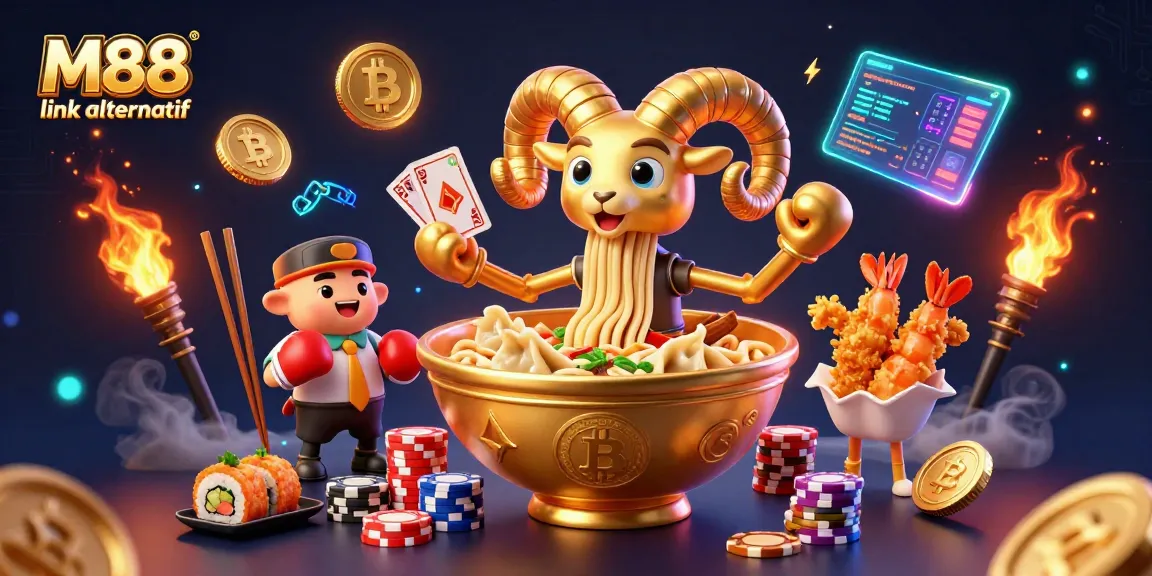 Engage with M88 link alternatif for exciting online gambling opportunities featuring vibrant 3D characters.