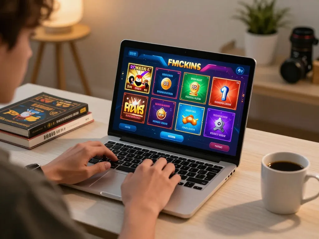 Player engaging in online gambling at RR88, showcasing a focused strategy session on a laptop.