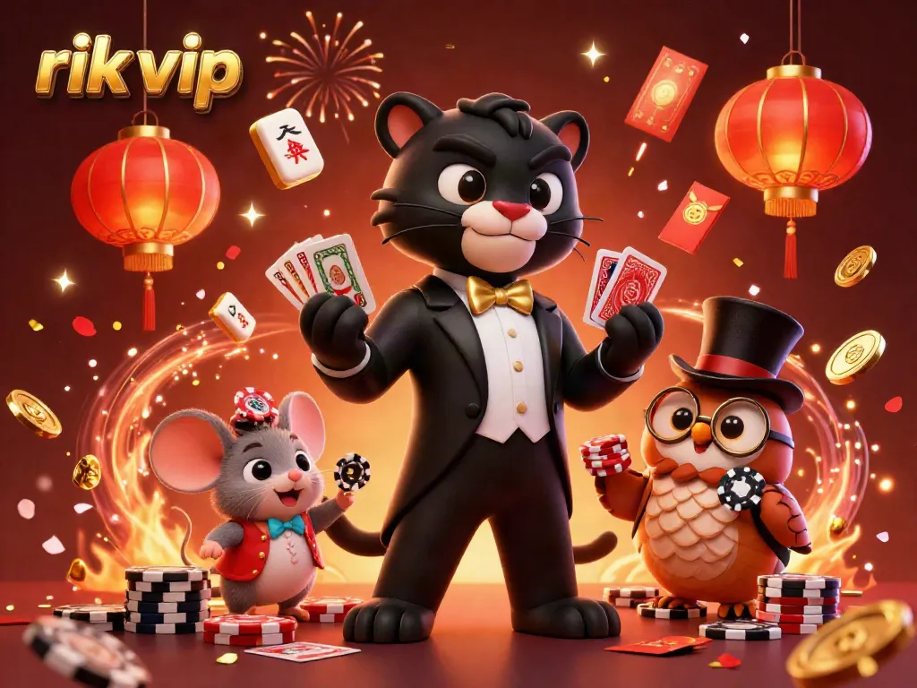 Experience thrilling moments playing rik vip with our charming characters in a vibrant casino atmosphere.