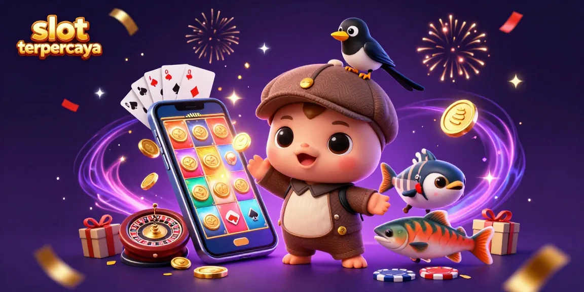 Experience thrilling slot games with slot terpercaya, featuring iconic characters like Nessie amidst vibrant casino elements.